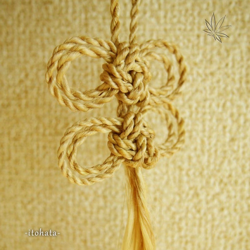 精麻の壁飾り［83］ タペストリー・壁掛け itohata 通販 6671492