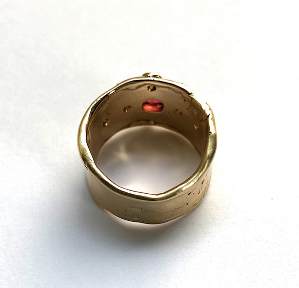 Shield Ring with Red Spinel 5枚目の画像