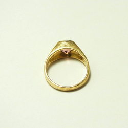 pink tourmaline signet ring 4枚目の画像