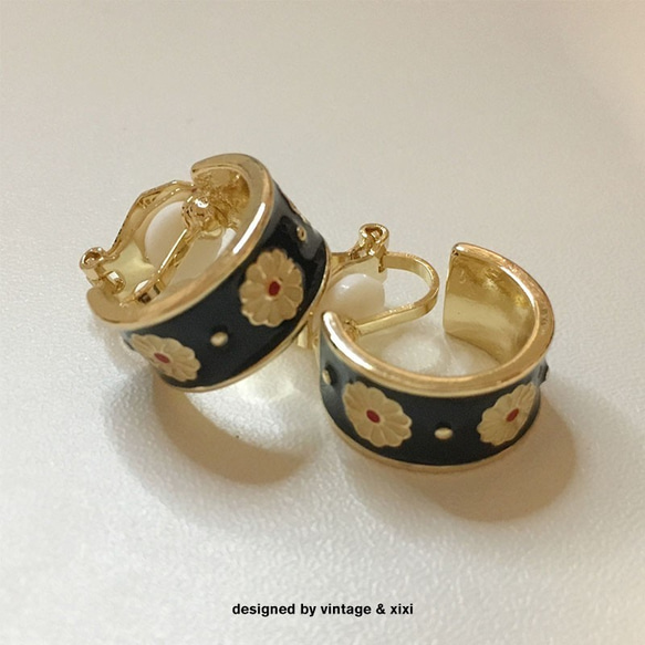 【受注生産】菊花 ピアス/イヤリング 3枚目の画像