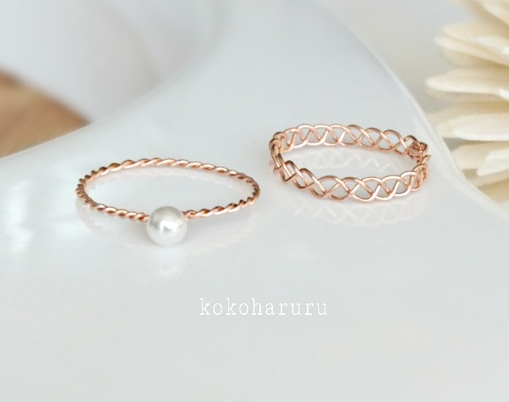 ピンクgold２点ｾｯﾄ［14kgf］受注制作