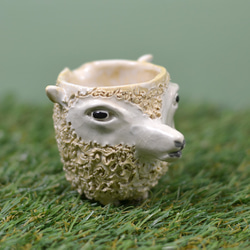 若ヒツジのミルクピッチャー ミルクピッチャー 家鴨窯（あひるがま