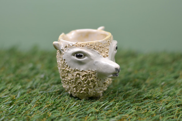 若ヒツジのミルクピッチャー ミルクピッチャー 家鴨窯（あひるがま