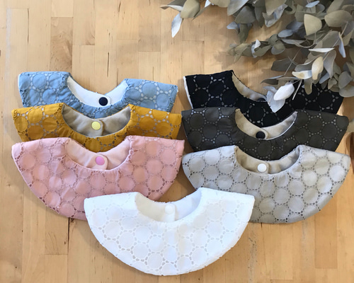 【ミニスタイ 】まんまるスタイ　①〜⑧ 楽天市場】まんまる スタイ まるい つけ襟 クリックポスト送料