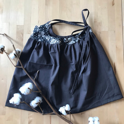 リバティプリント キャミワンピ バックリボン 1枚目の画像