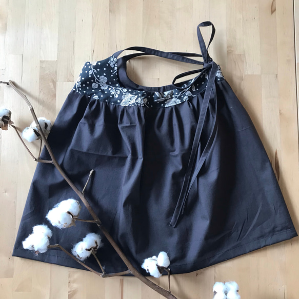 リバティプリント キャミワンピ バックリボン 1枚目の画像