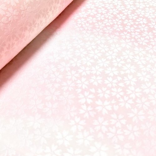 【美品】長襦袢　袷　正絹　桜模様　グラデーション P3140445.jpg