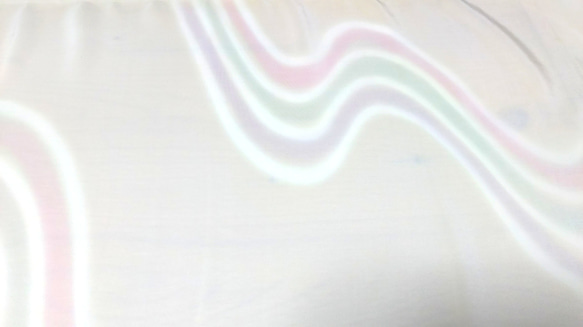 正絹長襦袢地 はぎれ【流水模様】白･ピンク･水色･紫 ５０cm 2枚目の画像