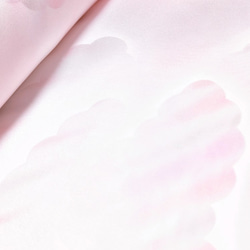 正絹 長襦袢地 はぎれ【雲模様】ピンク暈し ５０cm 3枚目の画像
