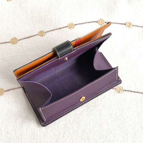 ガバッと開く小銭入れ＊パンダさんの長財布 ボックスタイプ 長財布