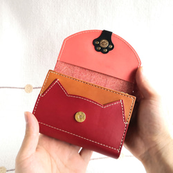 楽天市場】【期間限定レッド】財布 三つ折り財布 手のひら財布