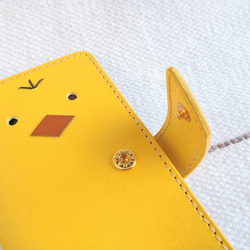手帳型スマホケース＊ひよこ(鳥) #2＊黄色＊全機種 2枚目の画像