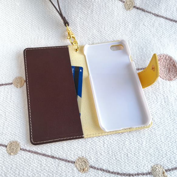 手帳型スマホケース＊ひよこ(鳥) #2＊黄色＊全機種 3枚目の画像