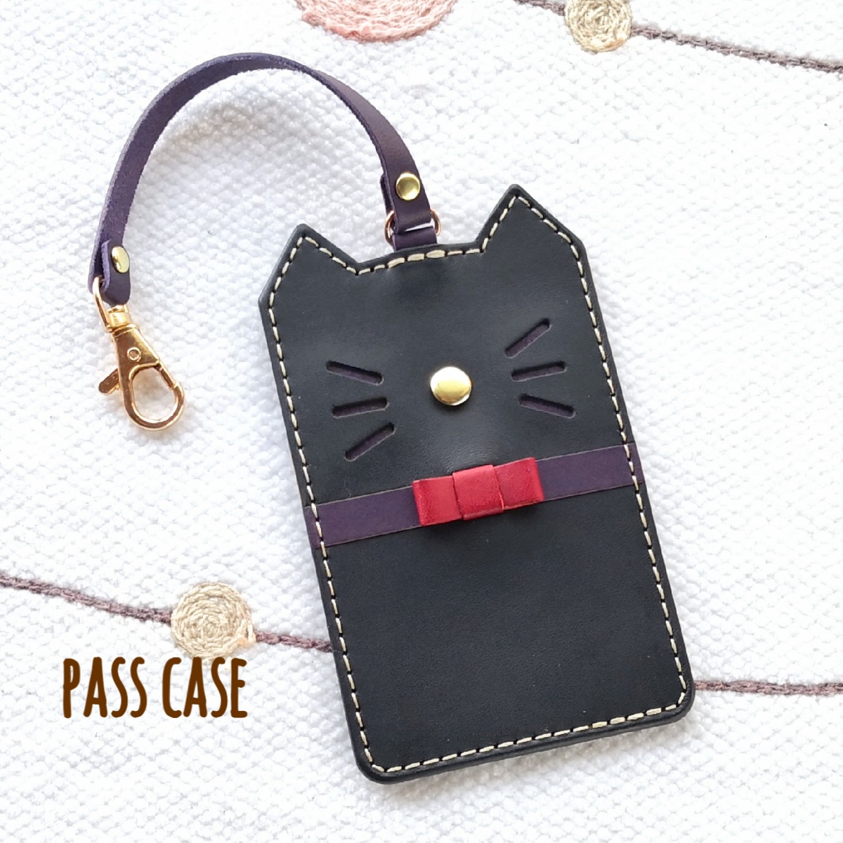 一緒にお出かけパスケース＊猫