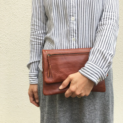 marso Leather Clutch Bag 1枚目の画像