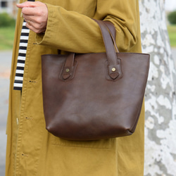 marso mini tote (Dark Brown) 1枚目の画像