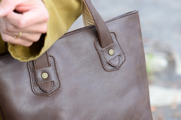 marso mini tote (Dark Brown) 2枚目の画像