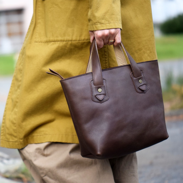 marso mini tote (Dark Brown) 3枚目の画像