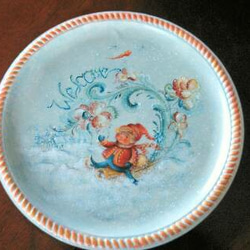 絵皿 トールペイント ハンドペイント インテリア 飾り皿 セット