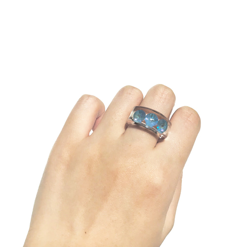 shiny clear ring 《スワロフスキー*オーシャンディライト
