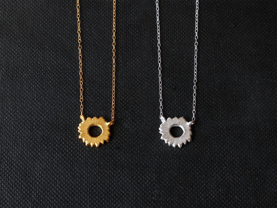 ゴーヤネックレス〔 sv / gold plating or rhodium plating 〕受注生産