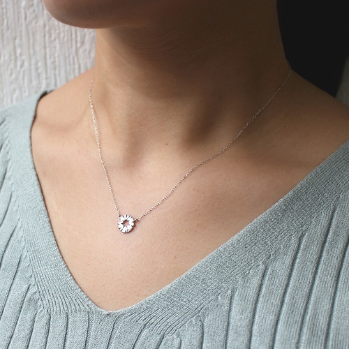パイナップルネックレス〔 sv / gold plating or rhodium