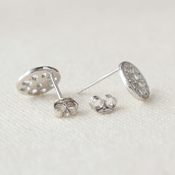 レンコンピアス S〔 sv / gold plating or rhodium plating 〕 5枚目の画像