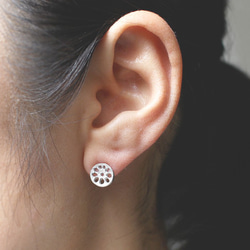 レンコンピアス S〔 sv / gold plating or rhodium plating 〕 7枚目の画像
