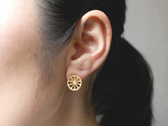 レモンピアス M〔 sv / gold plating or rhodium plating 〕 4枚目の画像