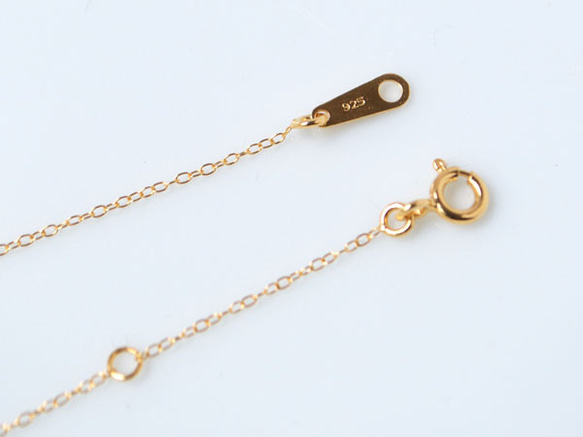 remon necklace〔sv/ gold plating〕【訂製】 第4張的照片