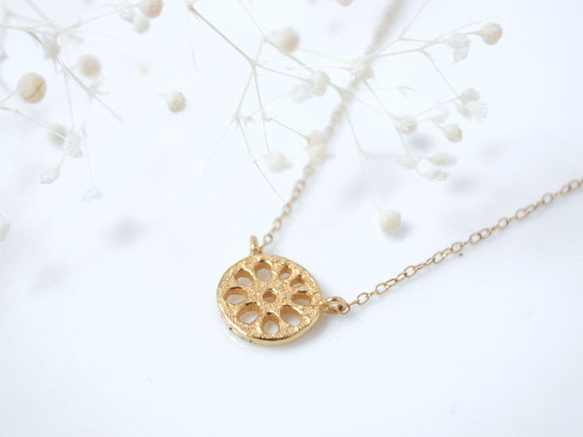 renkon necklace〔sv/ gold plating〕【訂製】 第1張的照片