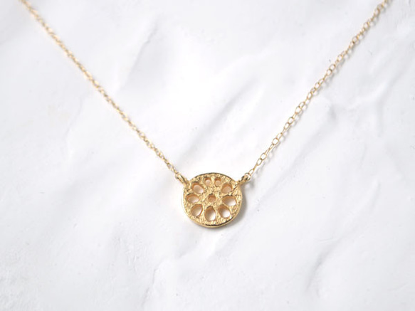 renkon necklace〔sv/ gold plating〕【訂製】 第2張的照片