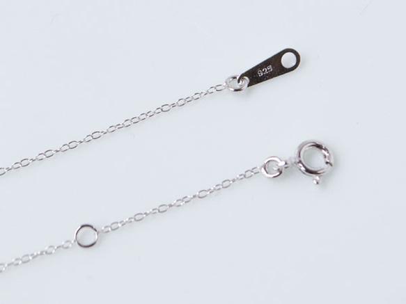 renkon necklace〔sv/ rhodium plating〕【訂製】 第3張的照片