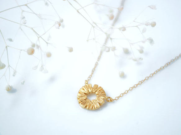 pineapple necklace〔sv/ gold plating〕 2枚目の画像