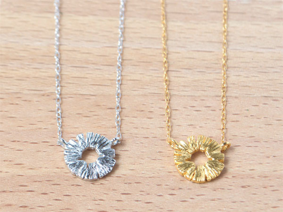 pineapple necklace〔sv/ rhodium  plating〕 5枚目の画像