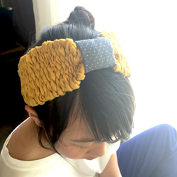 hapi織りヘアバンド(春夏) 2枚目の画像