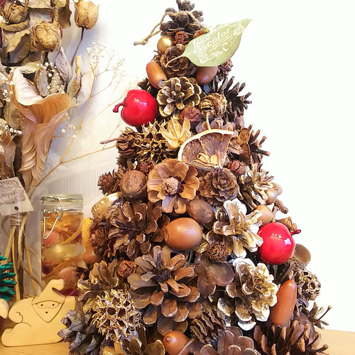 送料無料！ 木の実いっぱいのナチュラルクリスマスツリー その他  