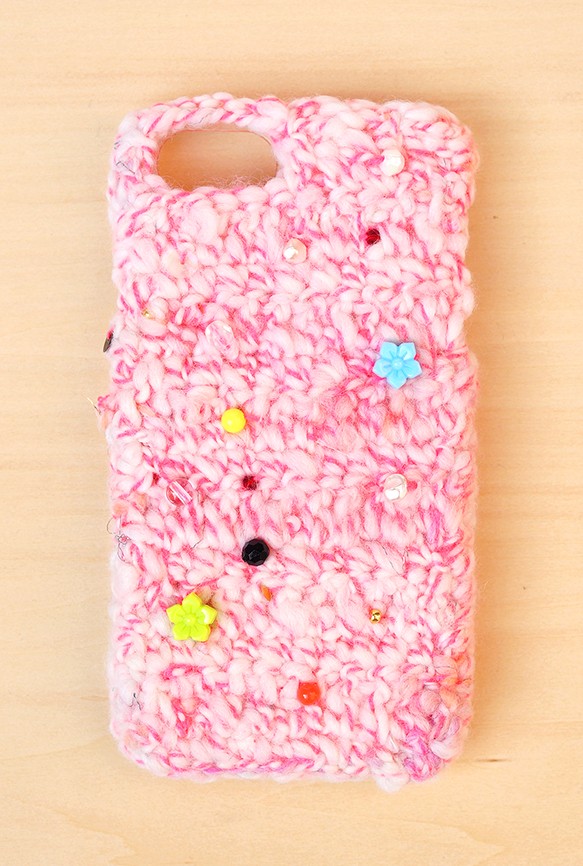 iPhone4/4sケース　-お姫様のリボン（ピンク）-　 1枚目の画像