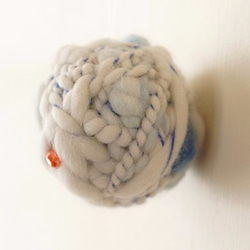 採用手紡針織裝飾品碗 - 色帶（藍色）的公主 -  S 第3張的照片