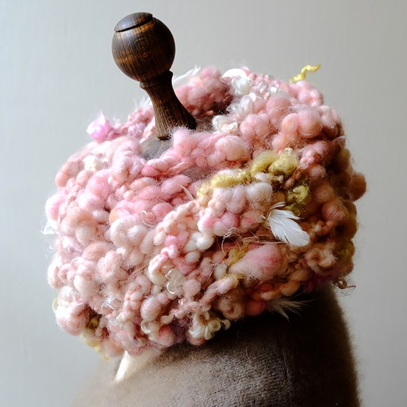 天女の羽衣｜手紡ぎ糸のスヌード｜モヘア 