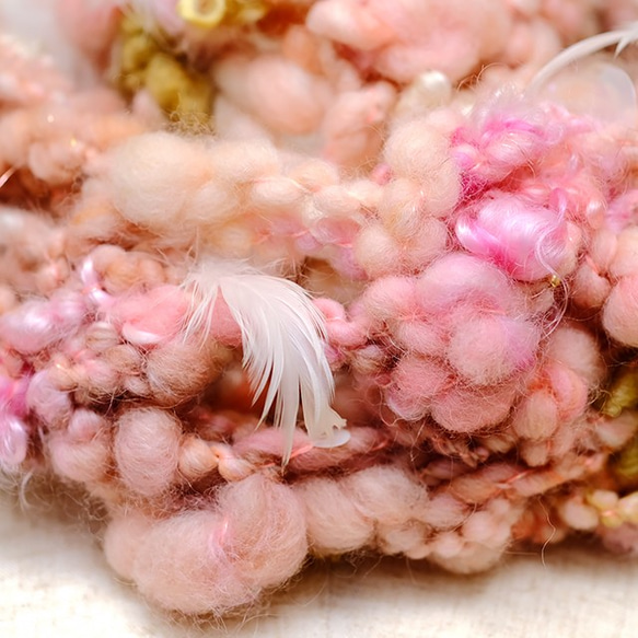 天女の羽衣｜手紡ぎ糸のスヌード｜モヘア 