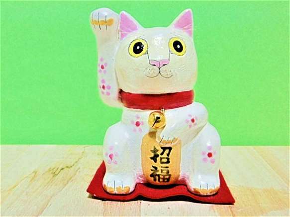 招き猫　猫の置物　オブジェ 楽天市場】キャットオブジェ 招き猫 2個セット ネコ 置物 猫 オブジェ