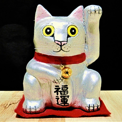 招き猫　猫の置物　オブジェ Amazon.co.jp: 招き猫 水晶 風水 クリスタル 猫 ミニチュア
