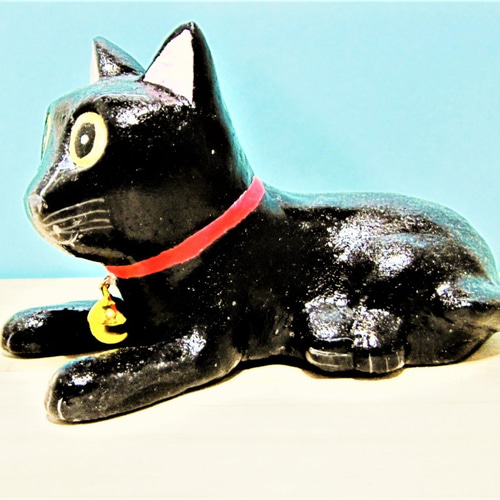 白黒ハチワレ猫の置物 その他インテリア雑貨 猫ハウス 通販