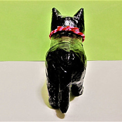 黒猫（大）置物＃6（ペーパータオルと新聞紙） 4枚目の画像