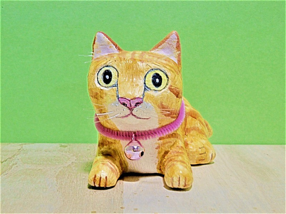 茶トラ猫（中）置物＃115（石粉粘土と新聞紙） 人気・おすすめ｜使いやすい・旅行におすすめ 品質保証 全国発送 正規品・日本国内発送・安心保証付き