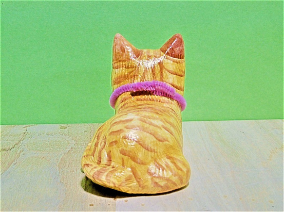 茶トラ猫（中）置物＃115（石粉粘土と新聞紙） 人気・おすすめ｜使いやすい・旅行におすすめ 品質保証 全国発送 正規品・日本国内発送・安心保証付き