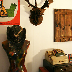 Hunting trophy MI-MI-MOKO(ミーミーモコ) 木製ハンティングトロフィー トナカイ 壁掛けオブジェ 5枚目の画像