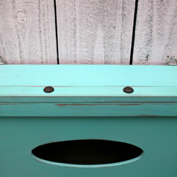 壁掛けティッシュボックス Wall tissue box Mint green MI-MI-MOKO 3枚目の画像