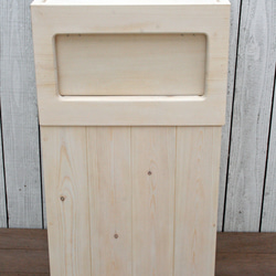 木製ゴミ箱 Wooden Trash box Natural MI-MI-MOKO ダストボックス 2枚目の画像